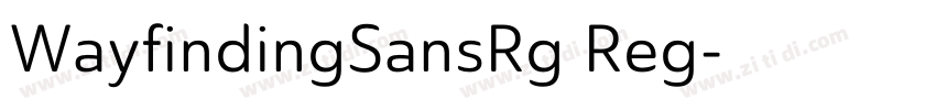 WayfindingSansRg Reg字体转换